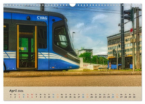 Produktbild: Nahverkehr in Chemnitz (Wandkalender 2026 DIN A3 quer), CALVENDO Monatskalender