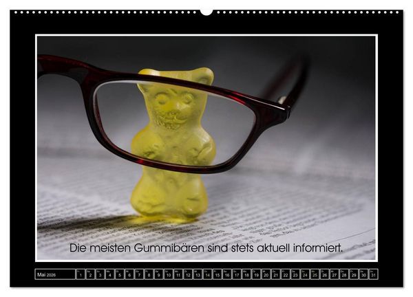 Produktbild: Wissenswertes aus der Welt der Gummib&auml;ren (hochwertiger Premium Wandkalender 2026 DIN A2 quer), Kunstdruck in Hochglanz