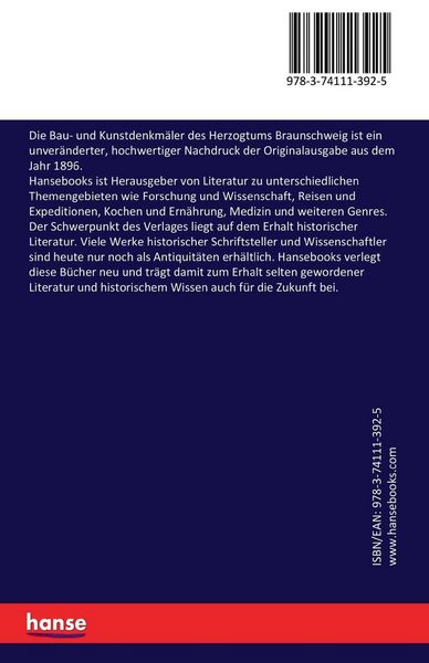 Produktbild: Die Bau- und Kunstdenkm&auml;ler des Herzogtums Braunschweig