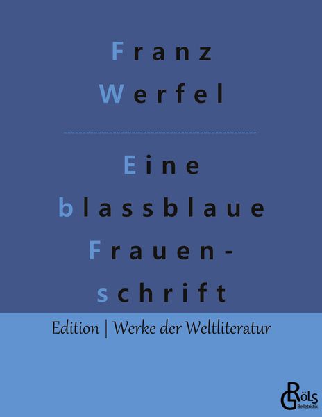 Produktbild: Eine blassblaue Frauenschrift