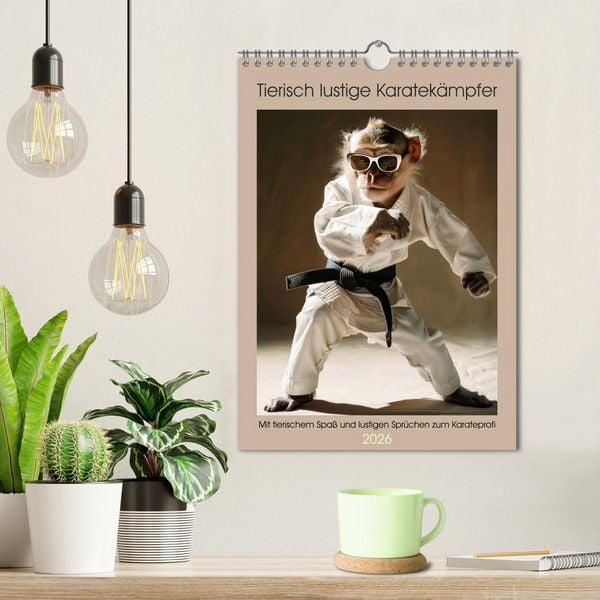 Produktbild: Tierisch lustige Karatek&auml;mpfer (Wandkalender 2026 DIN A4 hoch), CALVENDO Monatskalender