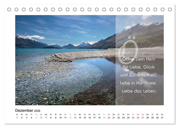 Produktbild: Kraft f&uuml;r Deine Seele (Tischkalender 2026 DIN A5 quer), CALVENDO Monatskalender