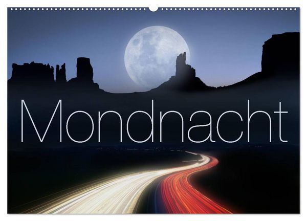 Produktbild: Mondnacht (Wandkalender 2026 DIN A2 quer), CALVENDO Monatskalender