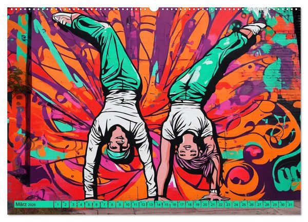 Produktbild: Lebensart Hip Hop (hochwertiger Premium Wandkalender 2026 DIN A2 quer), Kunstdruck in Hochglanz
