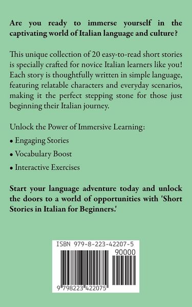 Produktbild: Short Stories in Italian for Beginners