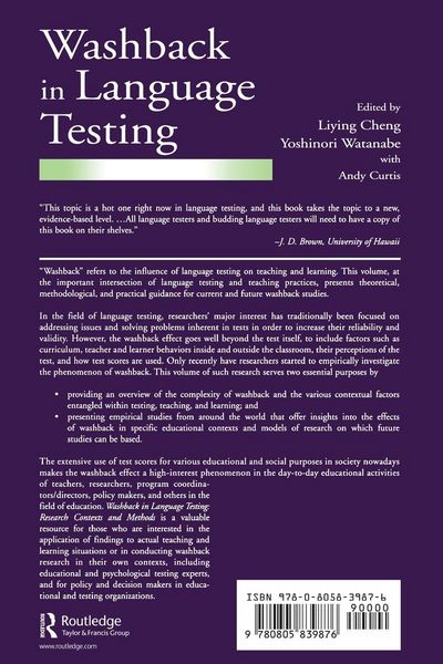 Produktbild: Washback in Language Testing