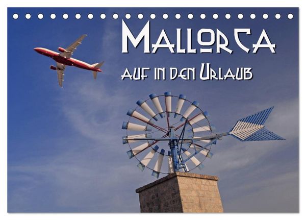 Produktbild: Mallorca - auf in den Urlaub (Tischkalender 2026 DIN A5 quer), CALVENDO Monatskalender