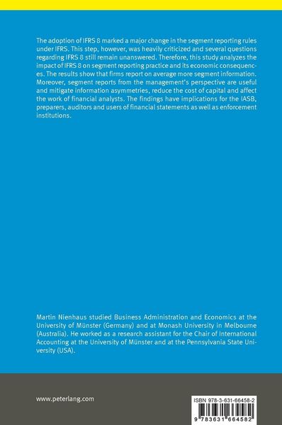 Produktbild: Segment Reporting under IFRS 8
