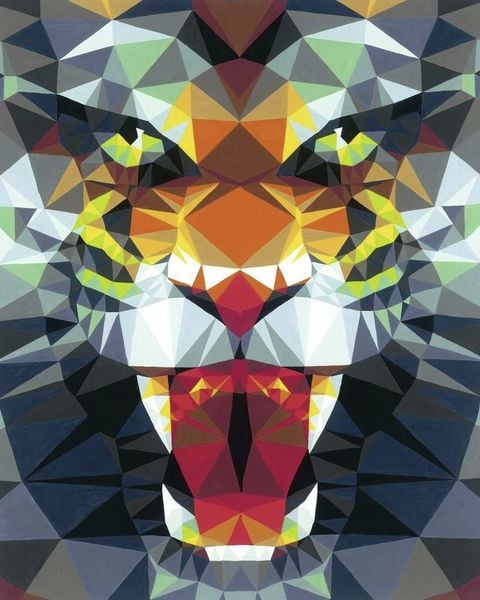 Ravensburger - Malen nach Zahlen - CreArt - Polygon Tiger