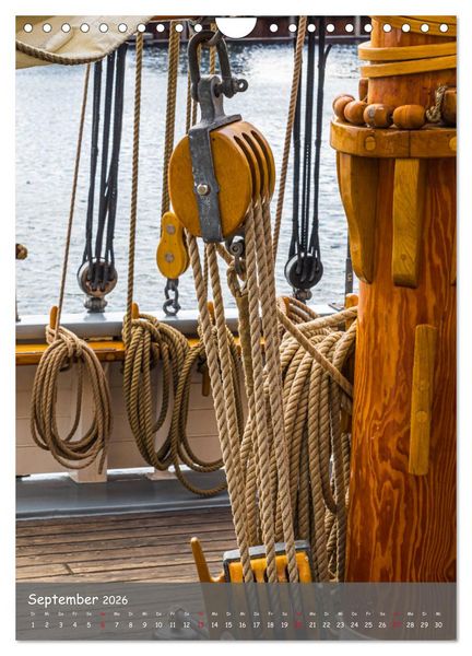 Produktbild: Maritime Details klassischer Yachten (Wandkalender 2026 DIN A4 hoch), CALVENDO Monatskalender