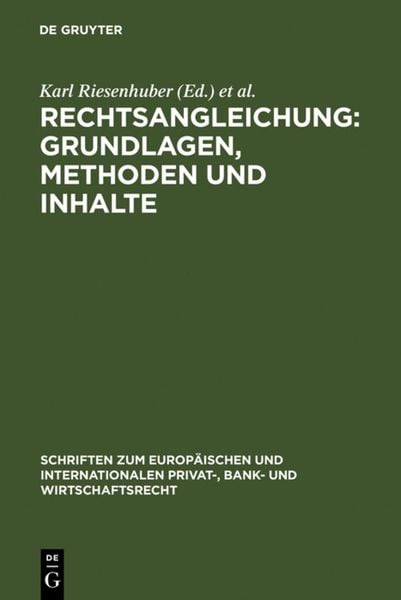 Produktbild: Rechtsangleichung: Grundlagen, Methoden und Inhalte