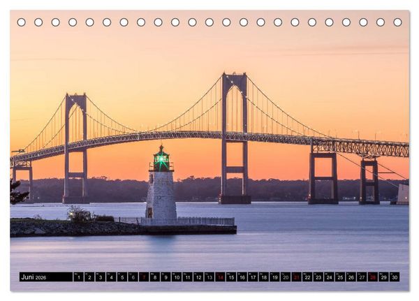 Produktbild: NEUENGLAND - Eine Reise durch den Nordosten der USA (Tischkalender 2026 DIN A5 quer), CALVENDO Monatskalender