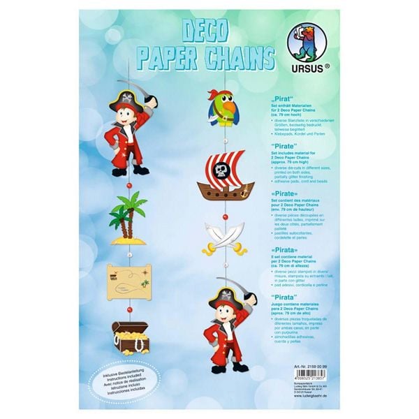Produktbild: URSUS Kinder-Bastelsets Deco Paper Chains, Pirat