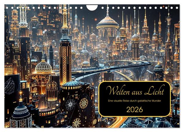 Produktbild: Welten aus Licht (Wandkalender 2026 DIN A4 quer), CALVENDO Monatskalender