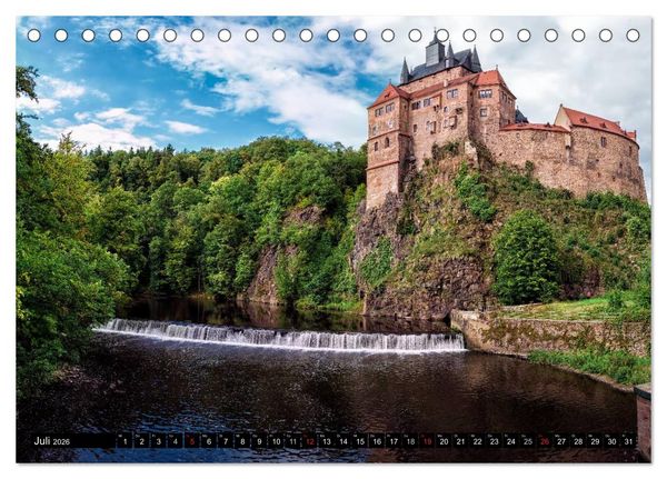 Produktbild: Sachsens Schl&ouml;sser (Tischkalender 2026 DIN A5 quer), CALVENDO Monatskalender