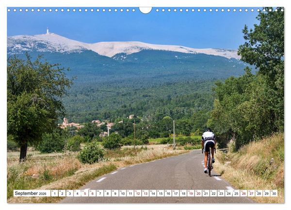 Produktbild: Mit dem Rennrad zum Mont Ventoux (Wandkalender 2026 DIN A3 quer), CALVENDO Monatskalender