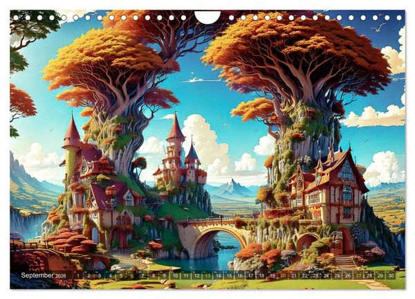 Produktbild: Reise in einer M&auml;rchenwelt (Wandkalender 2026 DIN A4 quer), CALVENDO Monatskalender