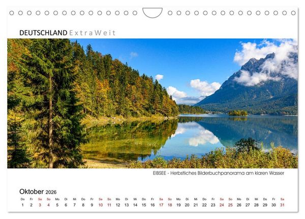 Produktbild: Wei&szlig;blaue Impressionen vom Eibsee (Wandkalender 2026 DIN A4 quer), CALVENDO Monatskalender
