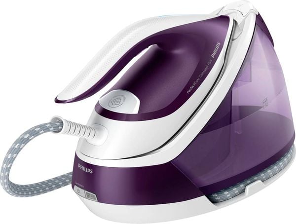 Philips Home PerfectCare Compact Plus GC7933/30 Dampfbügelstation 2400W Lila, Weiß