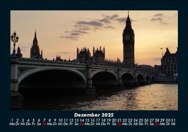 Produktbild: London 2025 Fotokalender DIN A5