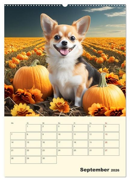 Produktbild: Witzige Chihuahuas. Gl&uuml;ckliche Temperamentb&uuml;ndel (Wandkalender 2026 DIN A2 hoch), CALVENDO Monatskalender