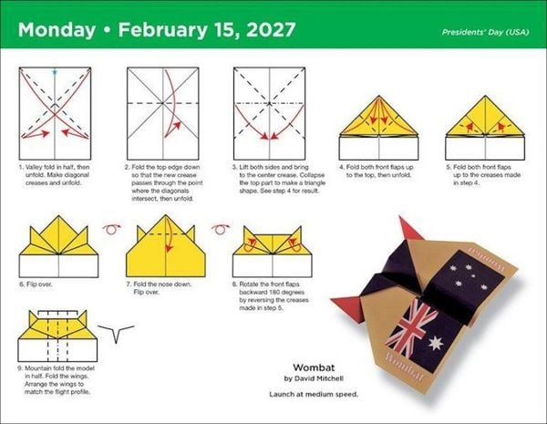 Produktbild: Paper Airplane Fold-a-Day &ndash; Papierflieger-Faltvorlage f&uuml;r jeden Tag 2027