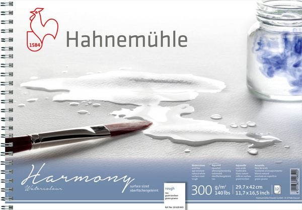 Produktbild: Hahnem&uuml;hle Papier Harmony Watercolour, DIN A 3, 300 g/m&sup2;