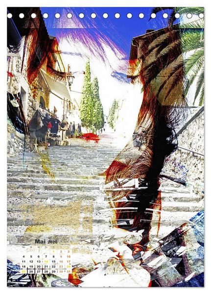Produktbild: UrbanArt Mensch und Stadt in der Kunst (Tischkalender 2026 DIN A5 hoch), CALVENDO Monatskalender