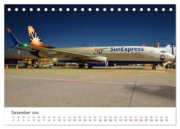 Produktbild: Flugzeuge auf Europas Flugh&auml;fen (Tischkalender 2026 DIN A5 quer), CALVENDO Monatskalender