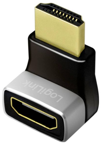 Produktbild: LogiLink AH0007A HDMI Adapter [1x HDMI-Buchse - 1x HDMI-Stecker] Schwarz-Grau
