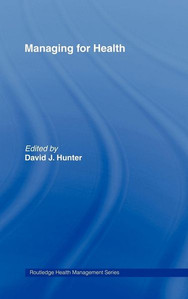 Produktbild: Managing for Health