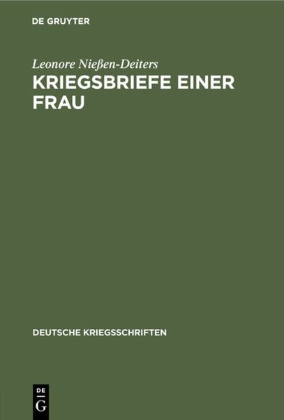 Produktbild: Kriegsbriefe einer Frau