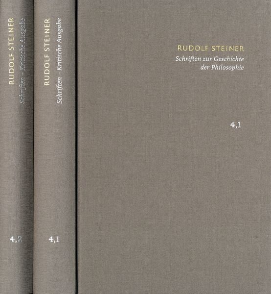 Produktbild: Rudolf Steiner: Schriften. Kritische Ausgabe / Band 4,1-2: Schriften zur Geschichte der Philosophie