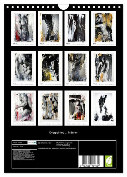 Produktbild: Overpainted ... M&auml;nner (Wandkalender 2026 DIN A4 hoch), CALVENDO Monatskalender