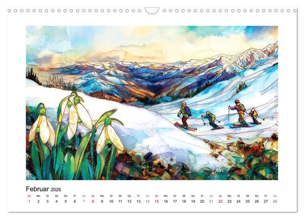 Produktbild: Die Farben der Berge (Wandkalender 2026 DIN A3 quer), CALVENDO Monatskalender