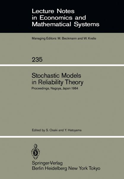 Produktbild: Stochastic Models in Reliability Theory