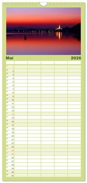 Produktbild: Familienplaner 2026 - Radolfzell am sch&ouml;nen Bodensee mit 5 Spalten (Wandkalender, 21 x 45 cm) CALVENDO