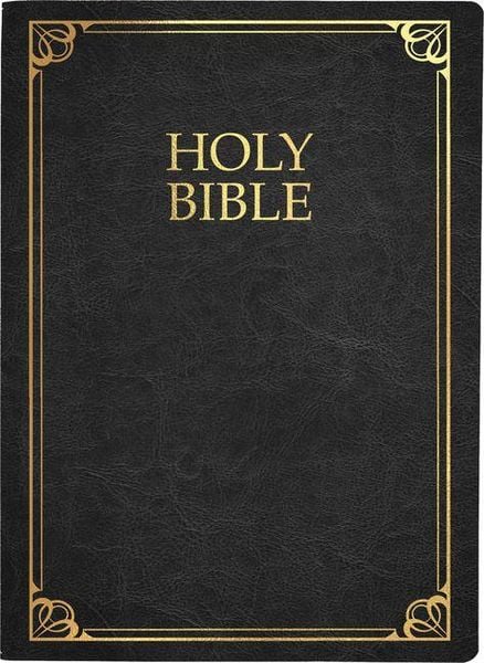 Produktbild: Kjver Family Legacy Holy Bible, Large Print, Black Genuine Leather, Thumb Index