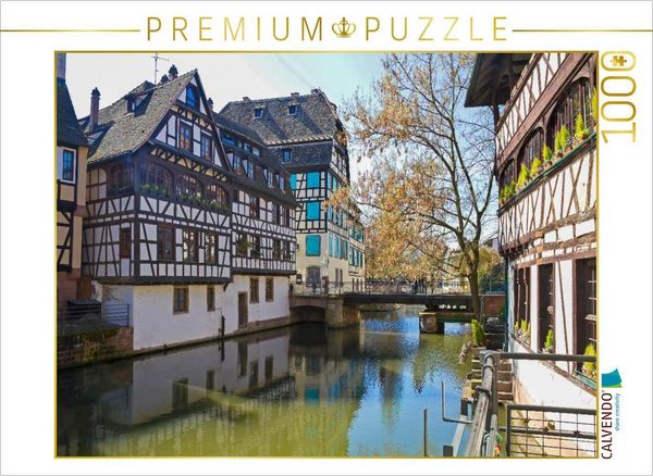 CALVENDO Puzzle Petite France, Straßburg | 1000 Teile Lege-Größe 64x48cm Foto-Puzzle für glückliche Stunden