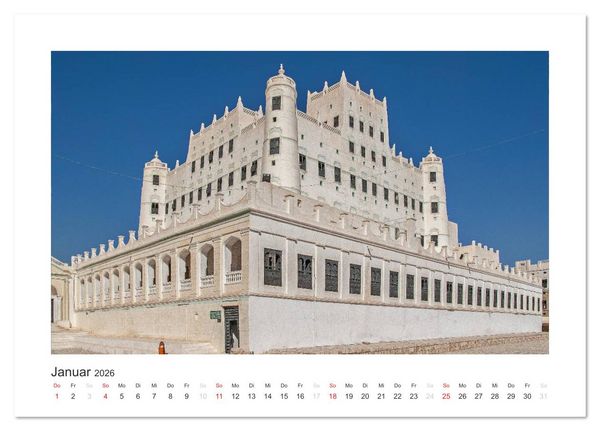 Produktbild: Der Jemen (Tischkalender 2026 DIN A5 quer), CALVENDO Monatskalender