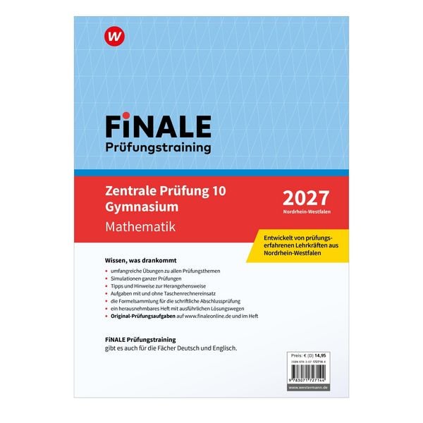 Produktbild: FiNALE - Pr&uuml;fungstraining Zentrale Pr&uuml;fungen 10 Gymnasium Nordrhein-Westfalen
