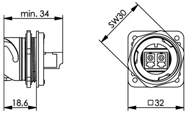 Produktbild: Teleg&auml;rtner 100007576 Sensor-/Aktor-Steckverbinder Kupplung, gerade 1St.