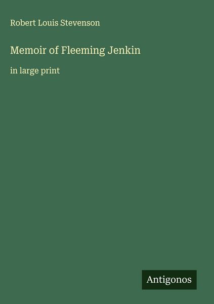 Produktbild: Memoir of Fleeming Jenkin