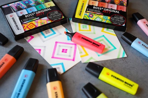 STABILO Marker BOSS ORIGINAL warme Farben ARTY 5er Set
