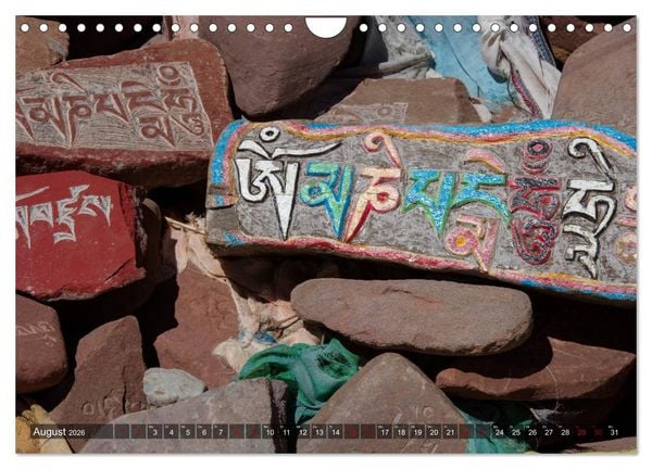 Produktbild: Om Mani Padme Hum &ndash; Mantra des Chenrezig (Wandkalender 2026 DIN A4 quer), CALVENDO Monatskalender