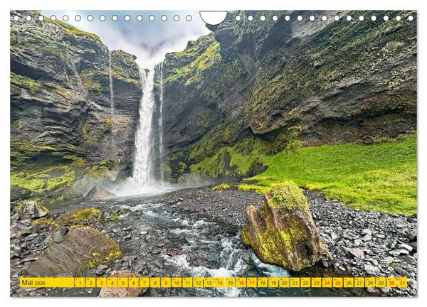 Produktbild: Islands Wasserf&auml;lle (Wandkalender 2026 DIN A4 quer), CALVENDO Monatskalender