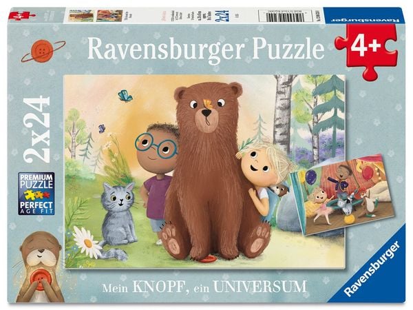 Produktbild: Kinderpuzzle 2x24 Teile - Mein Knopf, ein Universum
