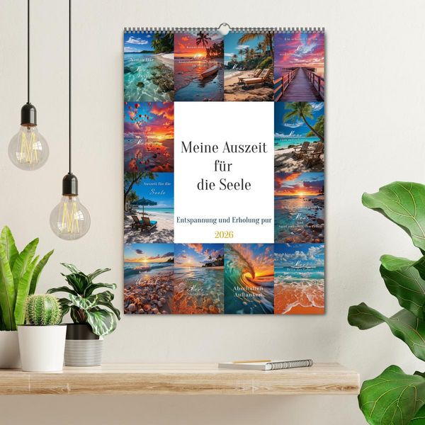 Produktbild: Meine Auszeit f&uuml;r die Seele (Wandkalender 2026 DIN A2 hoch), CALVENDO Monatskalender