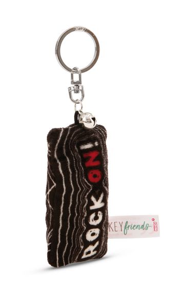 Produktbild: Schl&uuml;sselanh&auml;nger Mini Pl&uuml;schkissen Rock on! m. Gl&ouml;ckchen