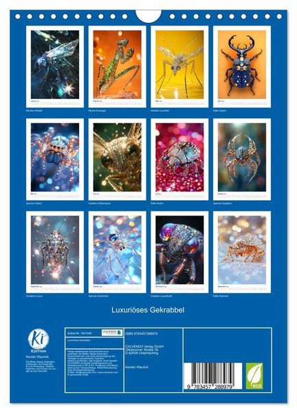 Produktbild: Luxuri&ouml;ses Gekrabbel (Wandkalender 2026 DIN A4 hoch), CALVENDO Monatskalender